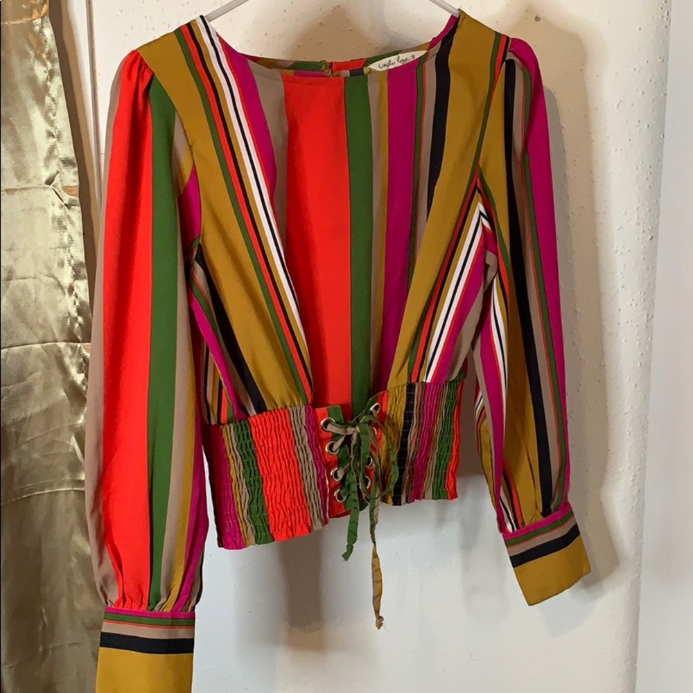 Stripped long sleeve shirt
